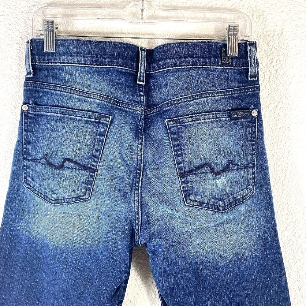 7 For All Mankind Button Front Relaxed Crop Jeans - image 5